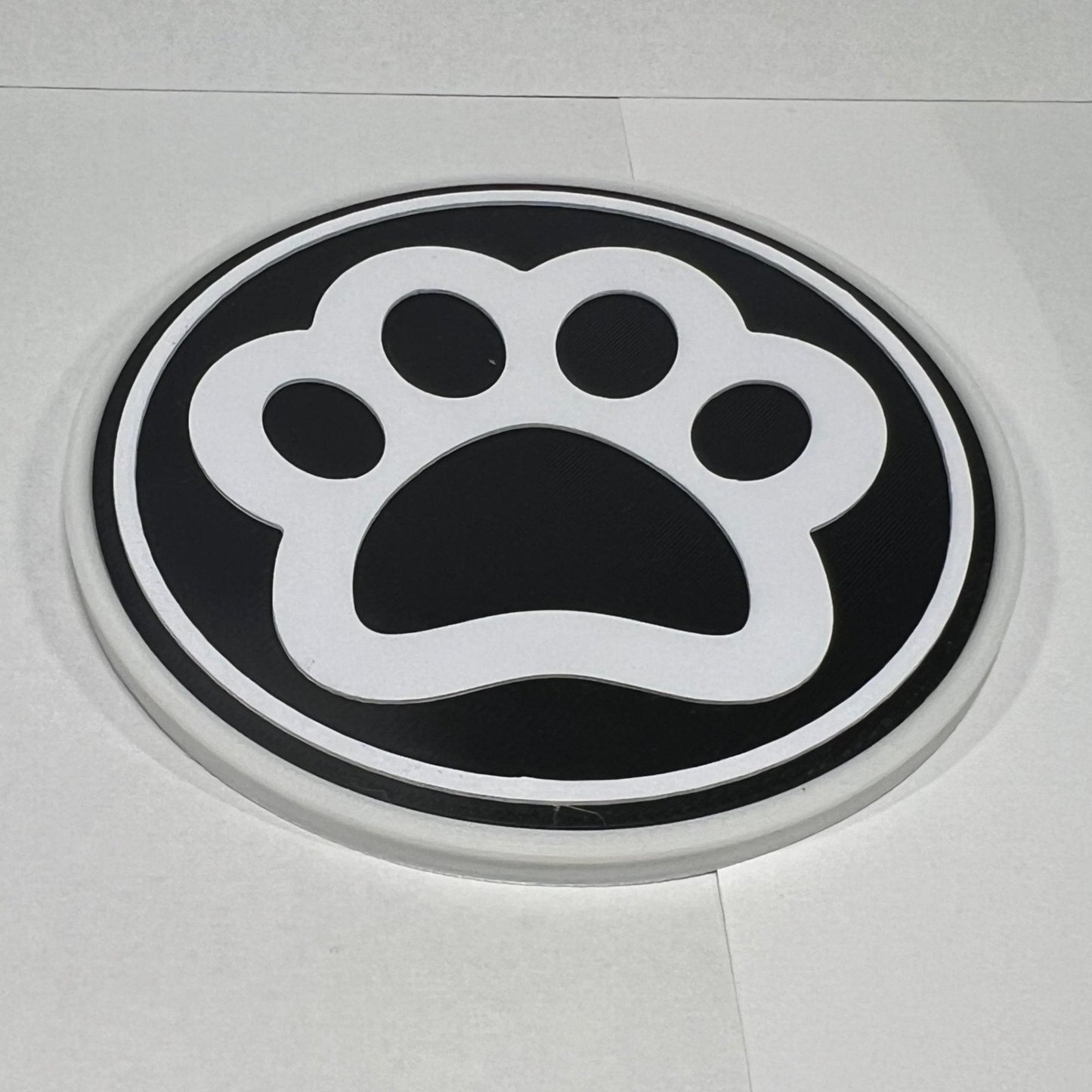 Black / White Paw Print