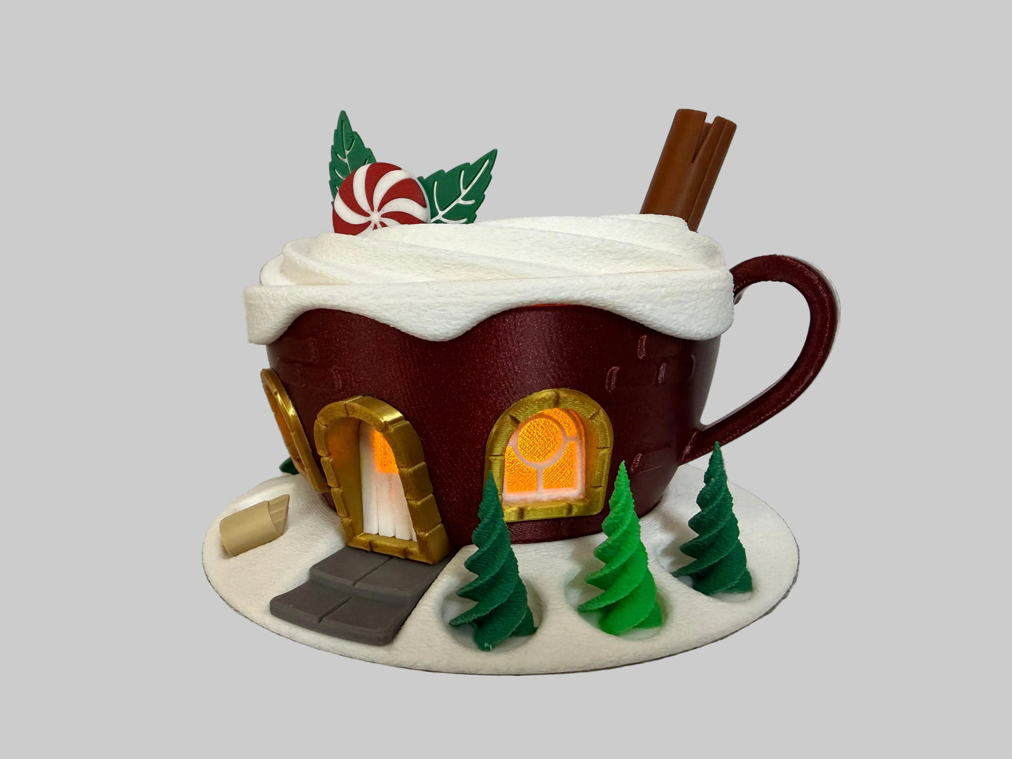 Holiday Chocolate Cup Fairy House