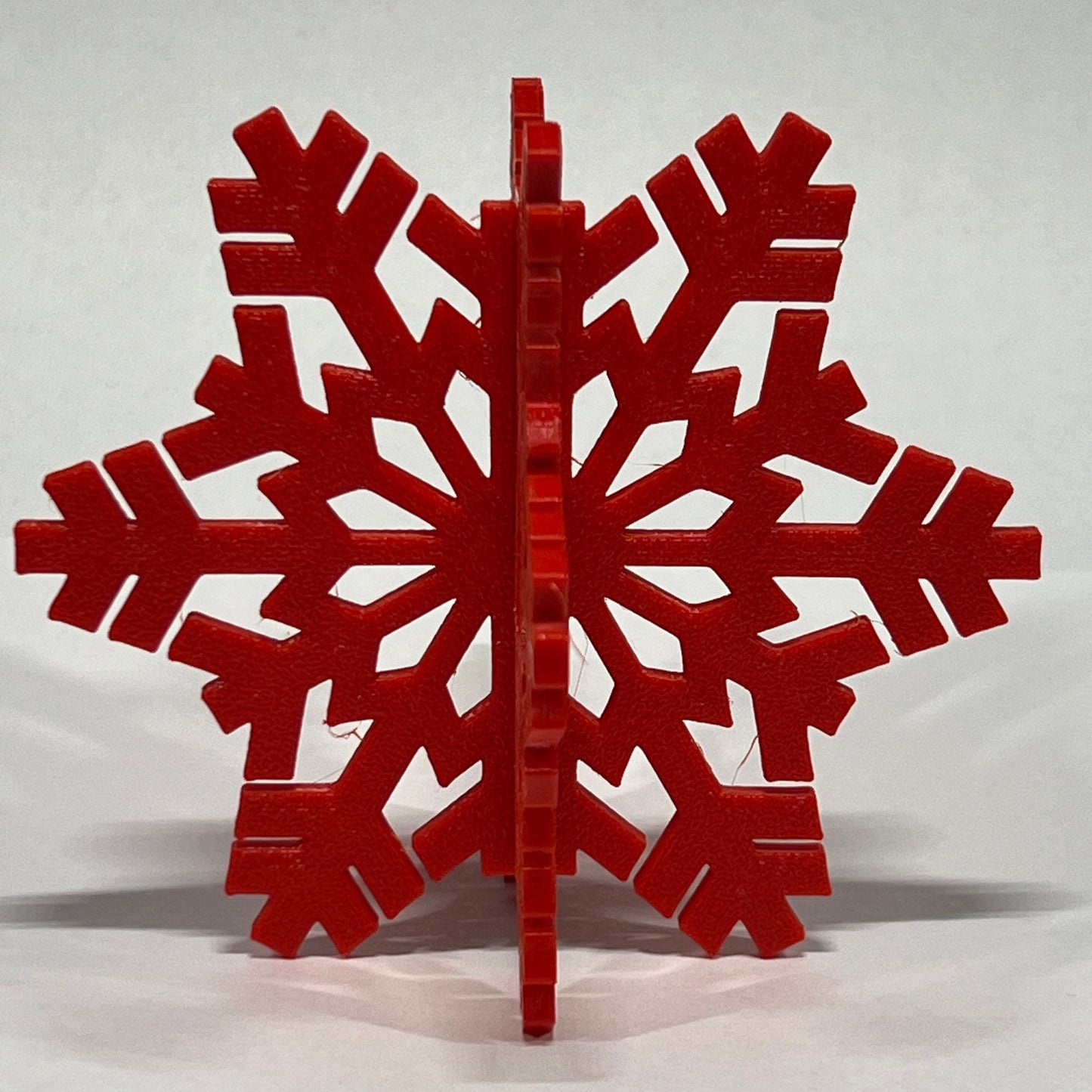 Red / Standing Snowflake
