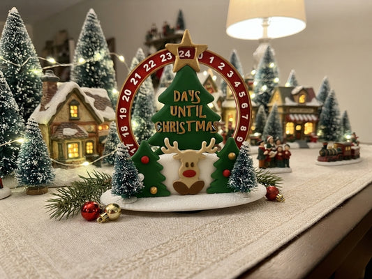 Festive Desktop Advent Calendar | Reindeer & Holiday Tree Countdown Collectible