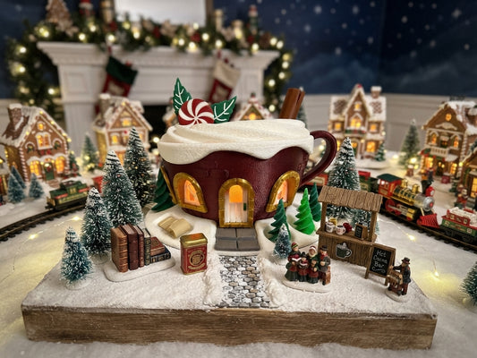 Holiday Chocolate Cup Fairy House