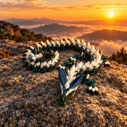 Crystal-Spined Mountain Dragon
