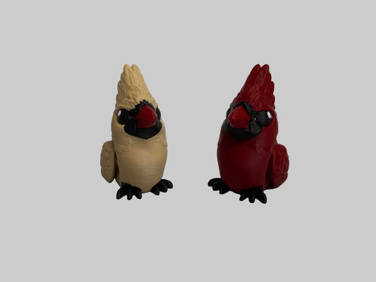 Holiday Cardinal set includes Male and Female